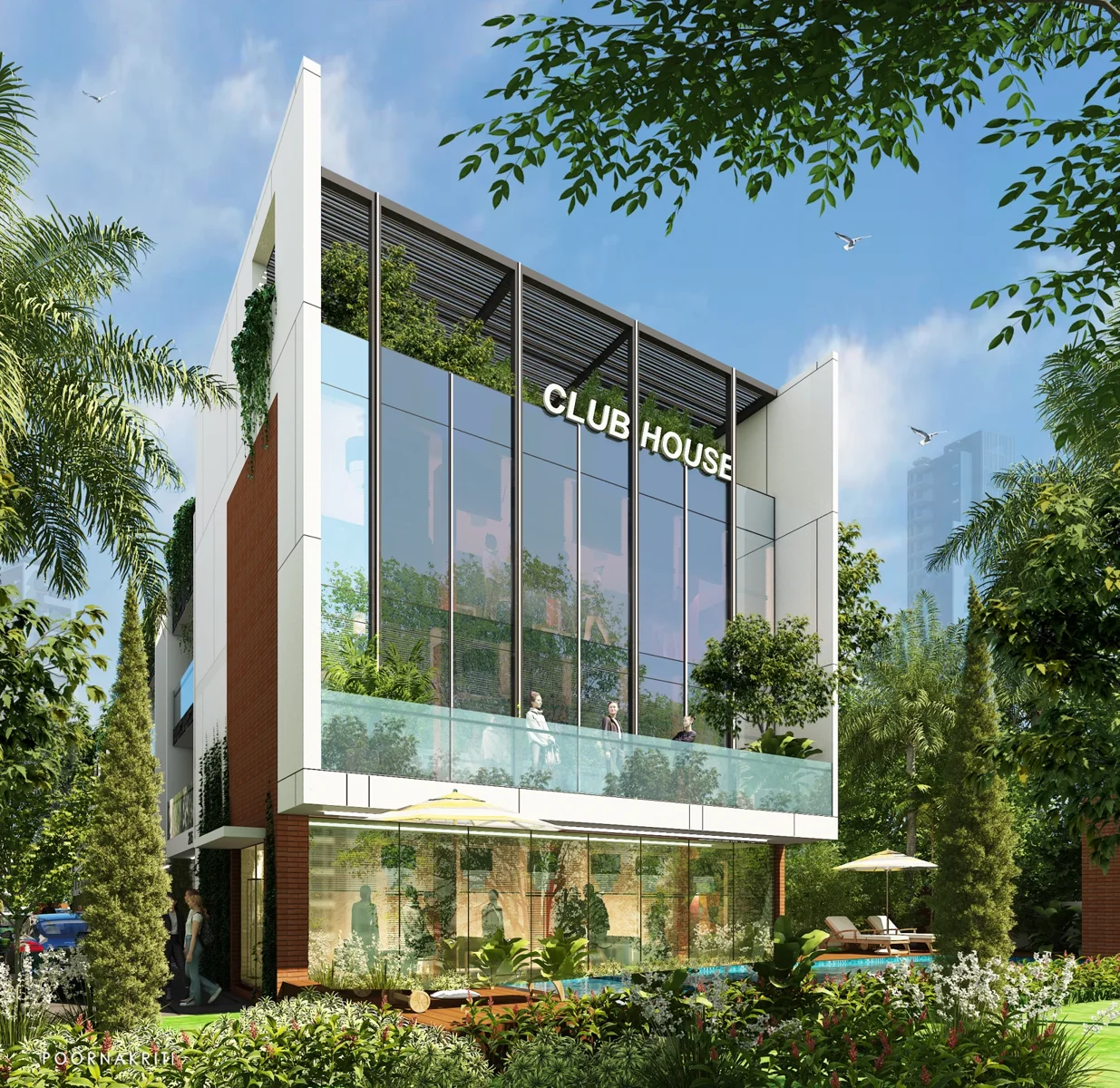 Clubhouse exterior