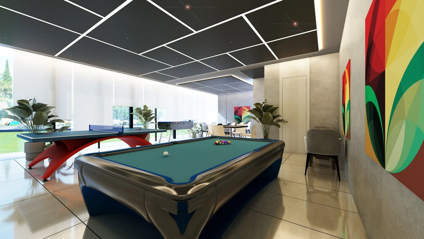 Indoor games lounge